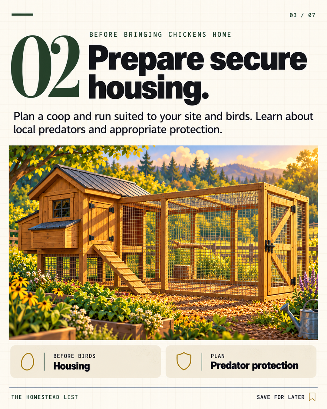 2. Prepare secure housing.