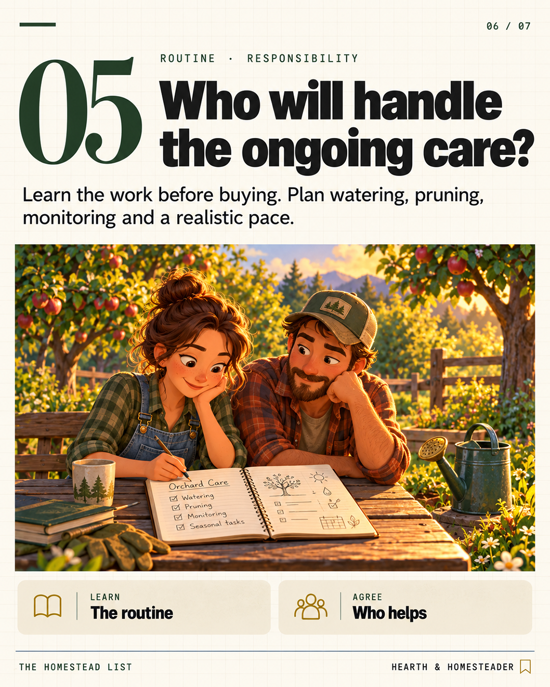 5. Who will handle the ongoing care?