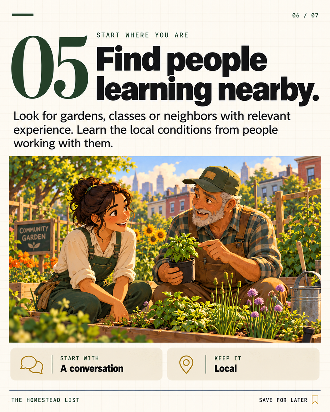 5. Find people learning nearby.