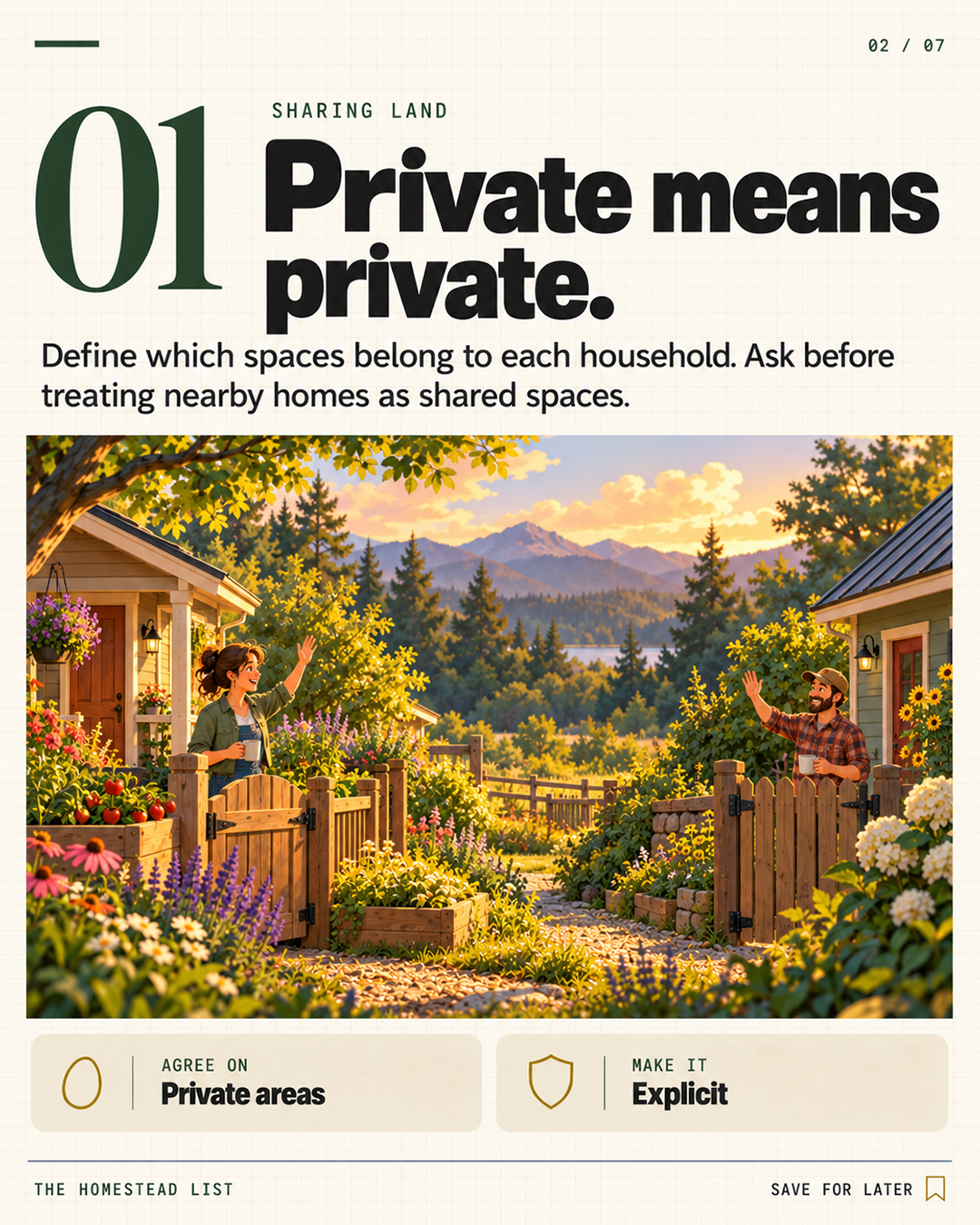 1. Private means private.