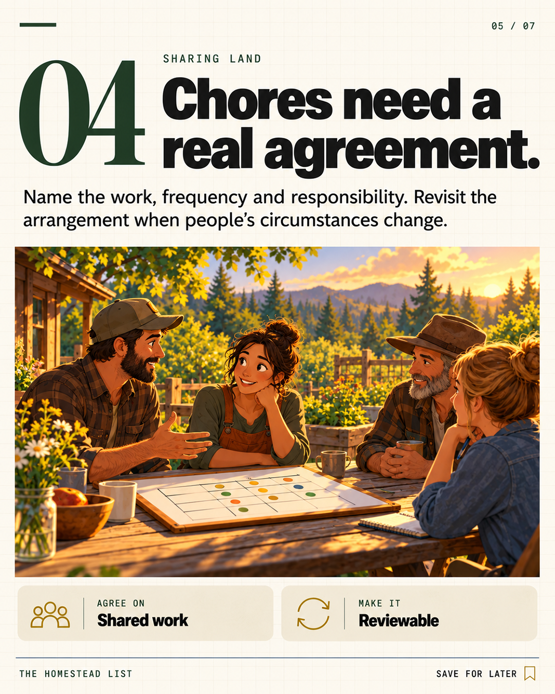 4. Chores need a real agreement.
