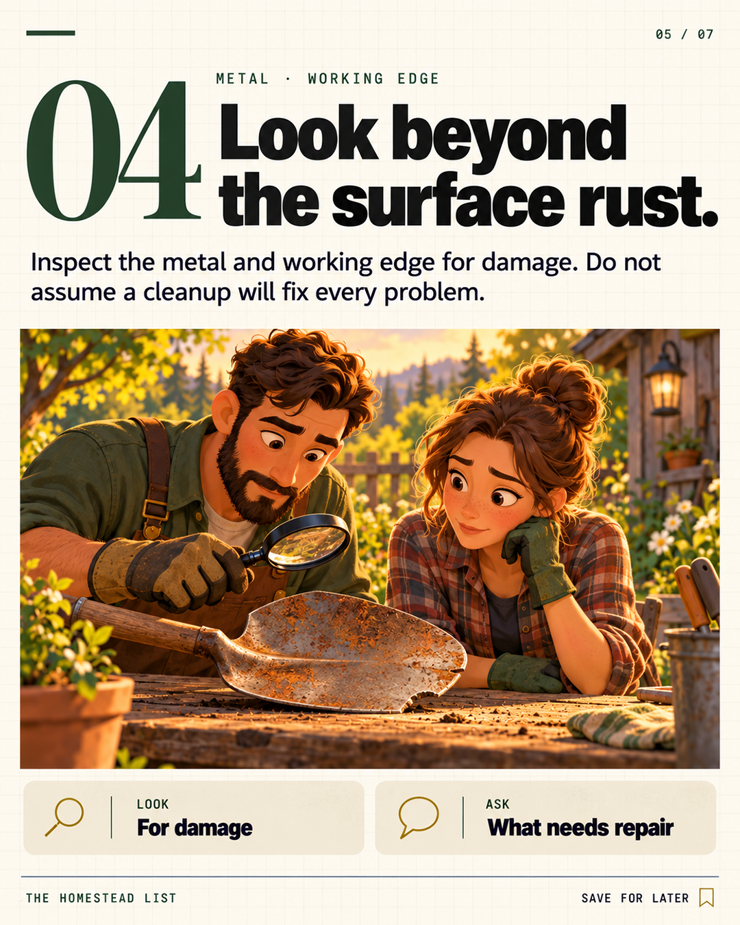 4. Look beyond the surface rust.