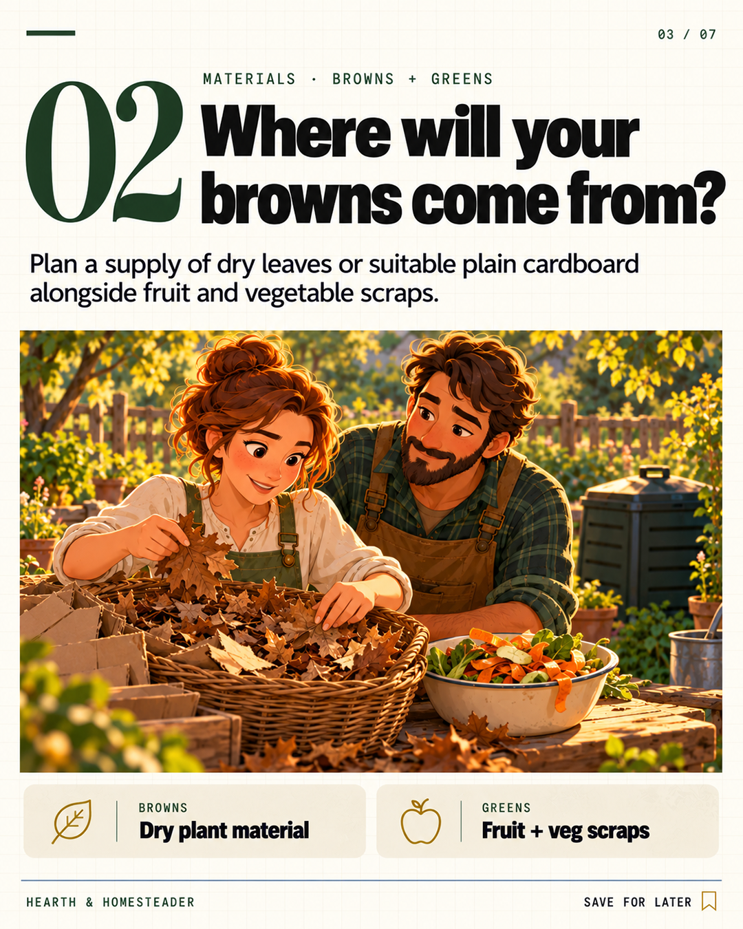2. Where will your browns come from?