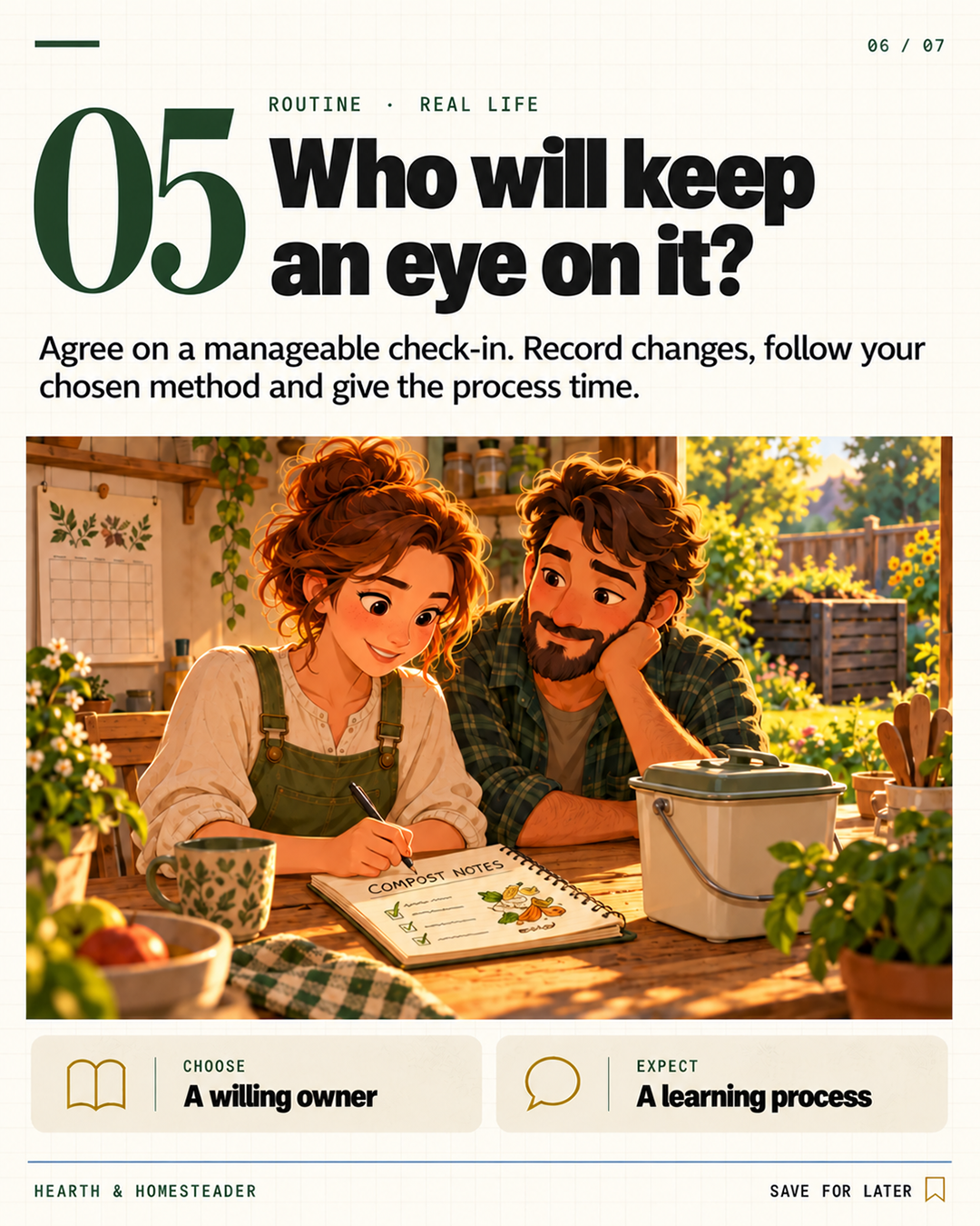 5. Who will keep an eye on it?