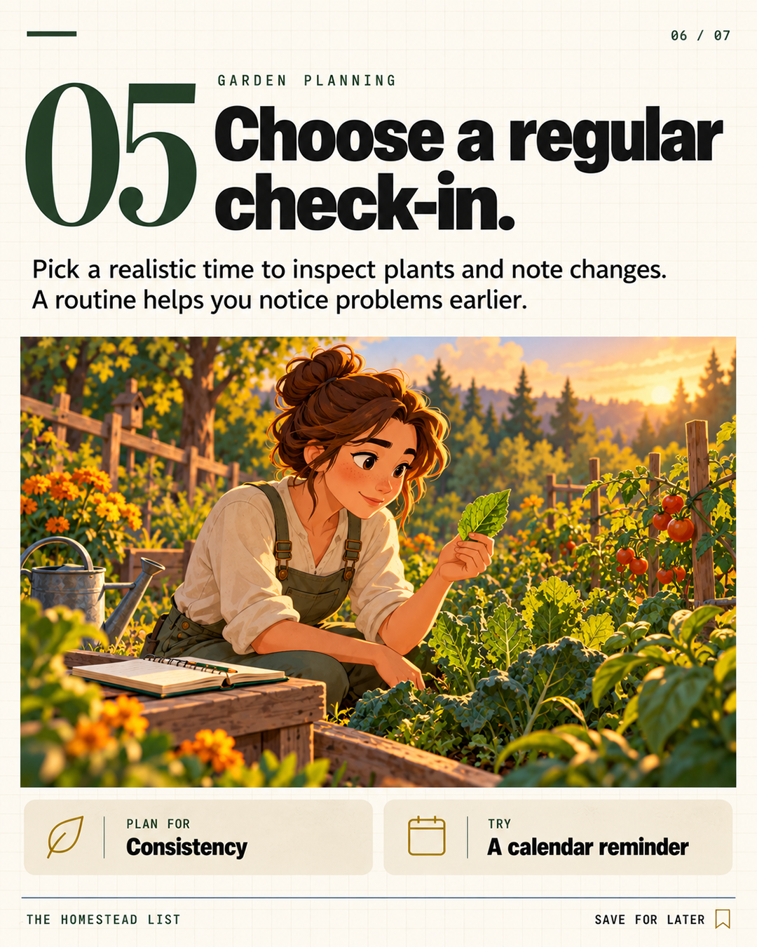 5. Choose a regular check-in.