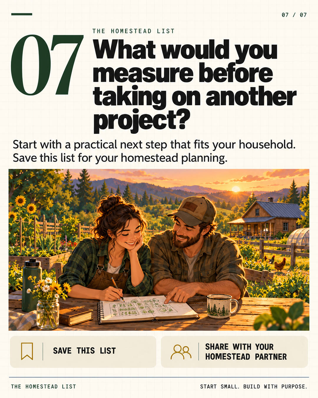 5 Things to Measure Before Expanding Your Homestead — closing question