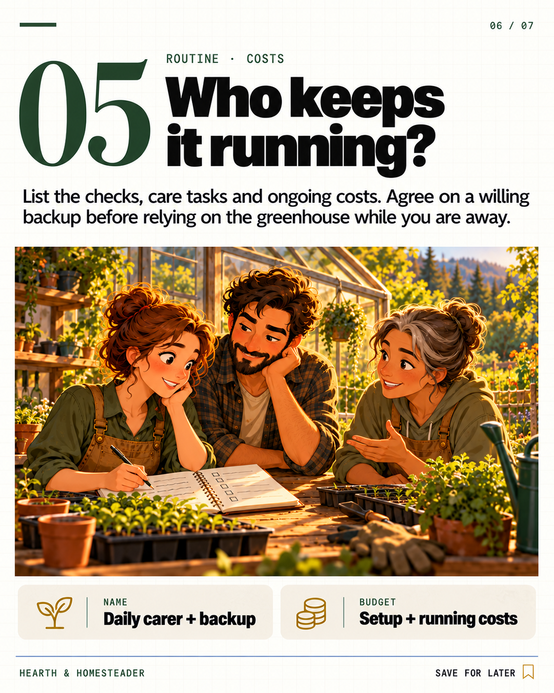 5. Who keeps it running?