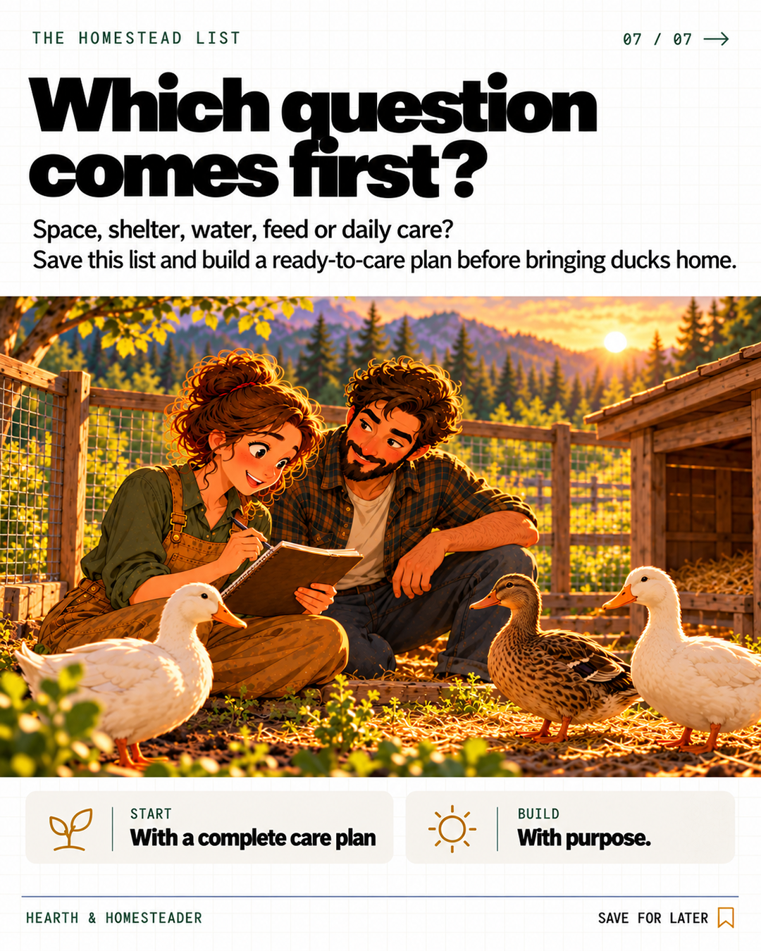5 Questions Before Bringing Ducks Home — closing question