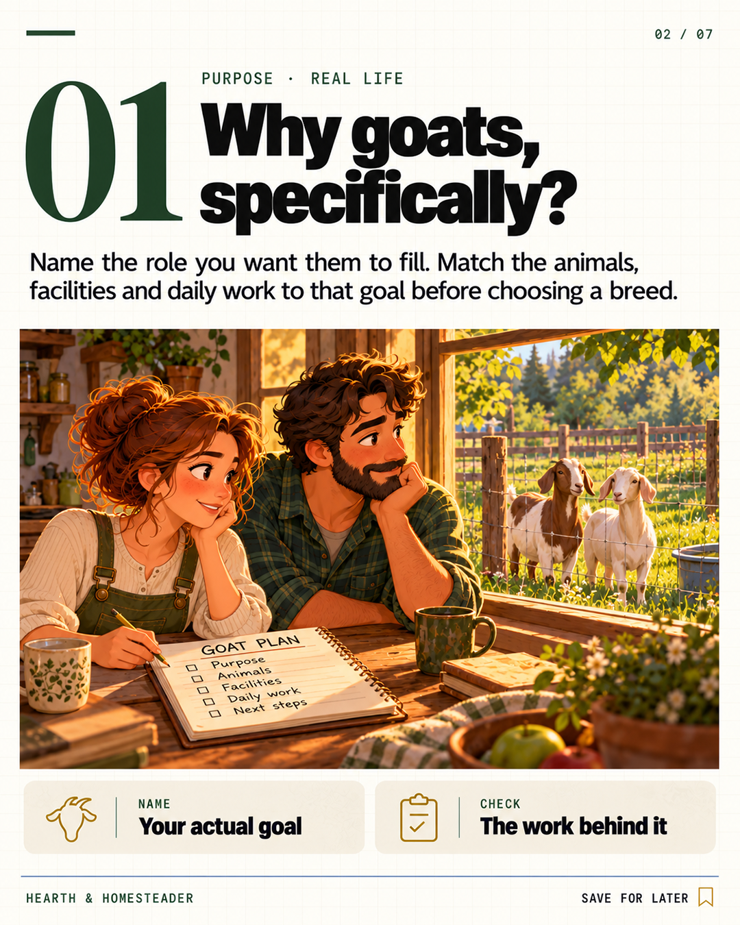 1. Why goats, specifically?