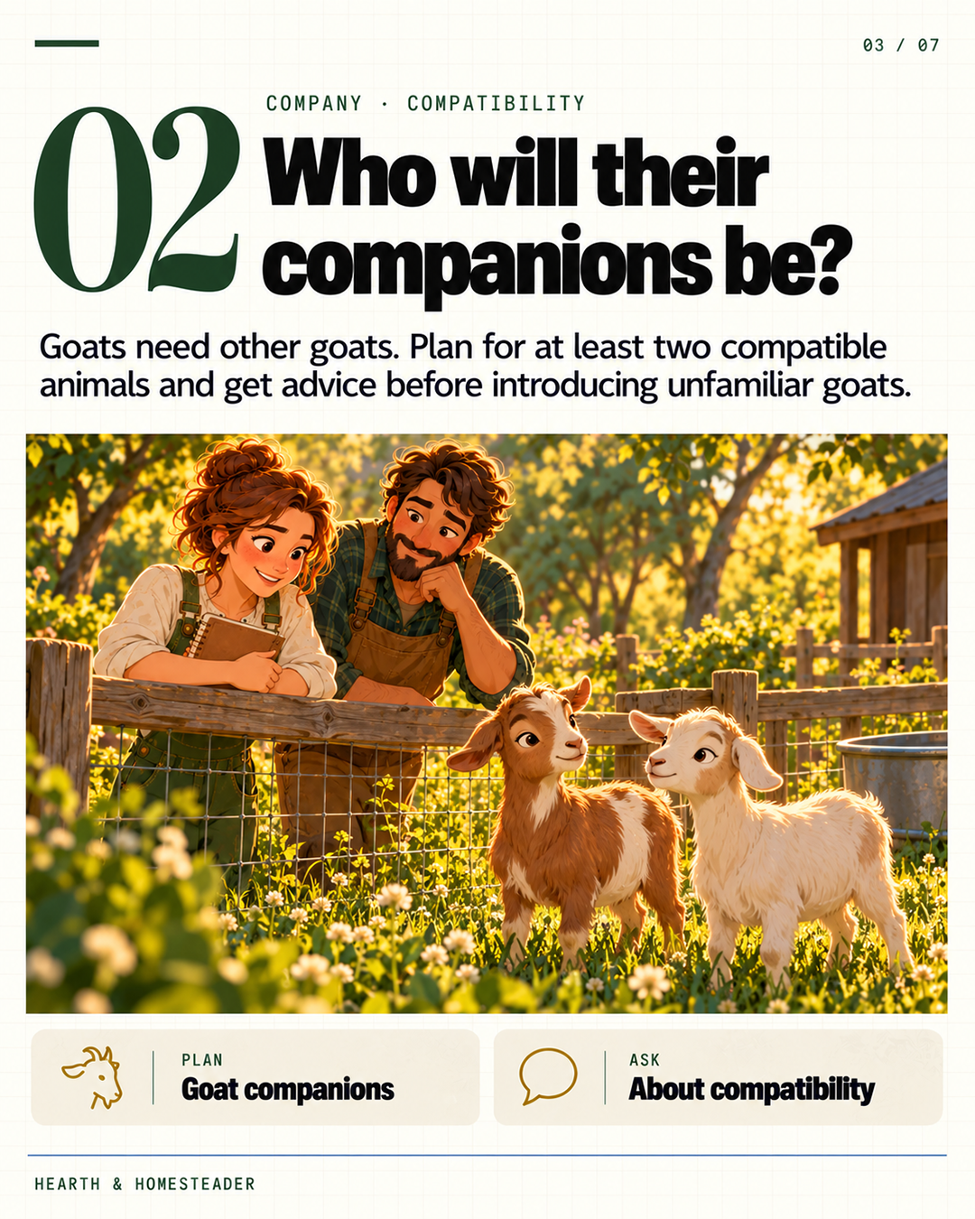 2. Who will their companions be?