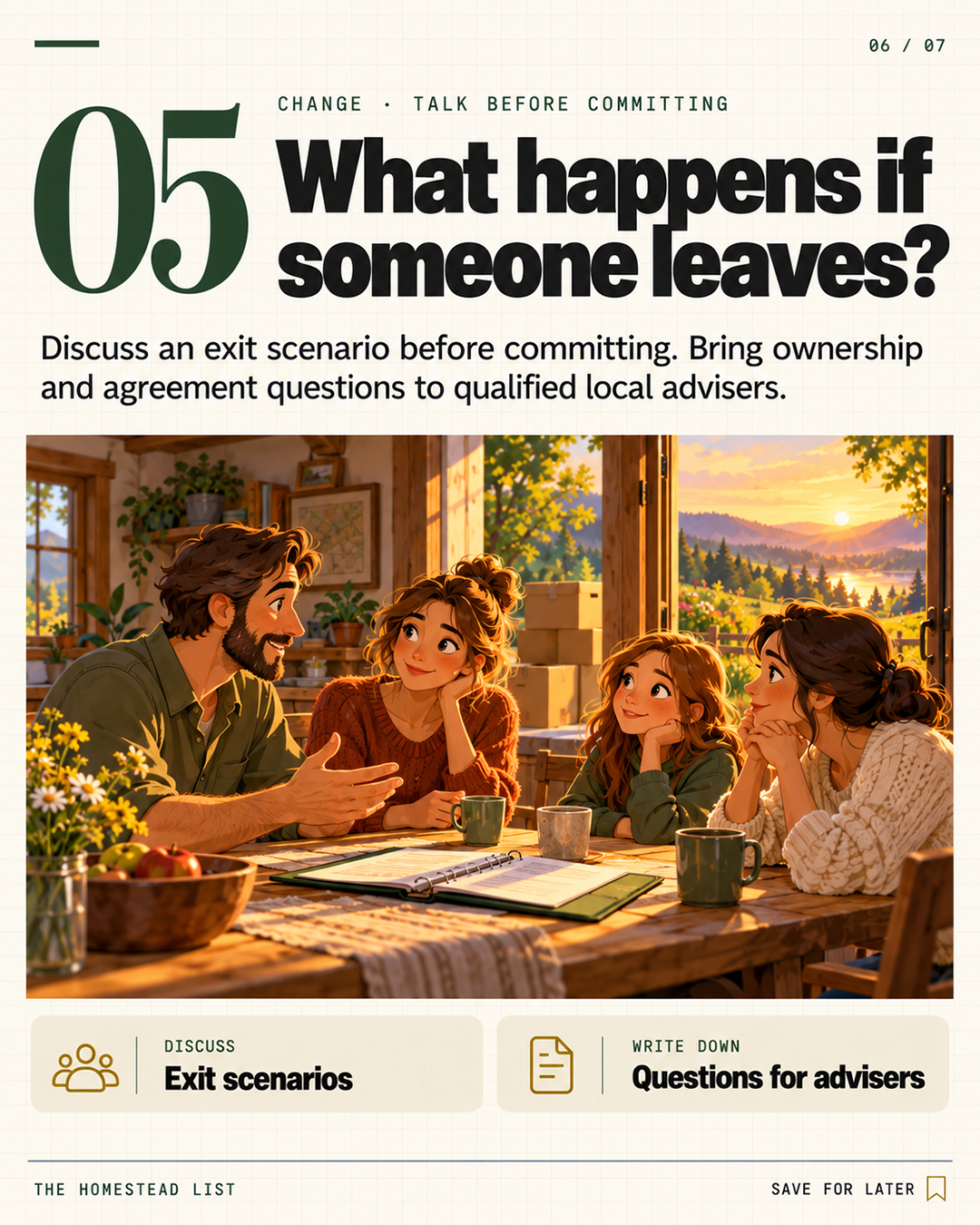 5. What happens if someone leaves?