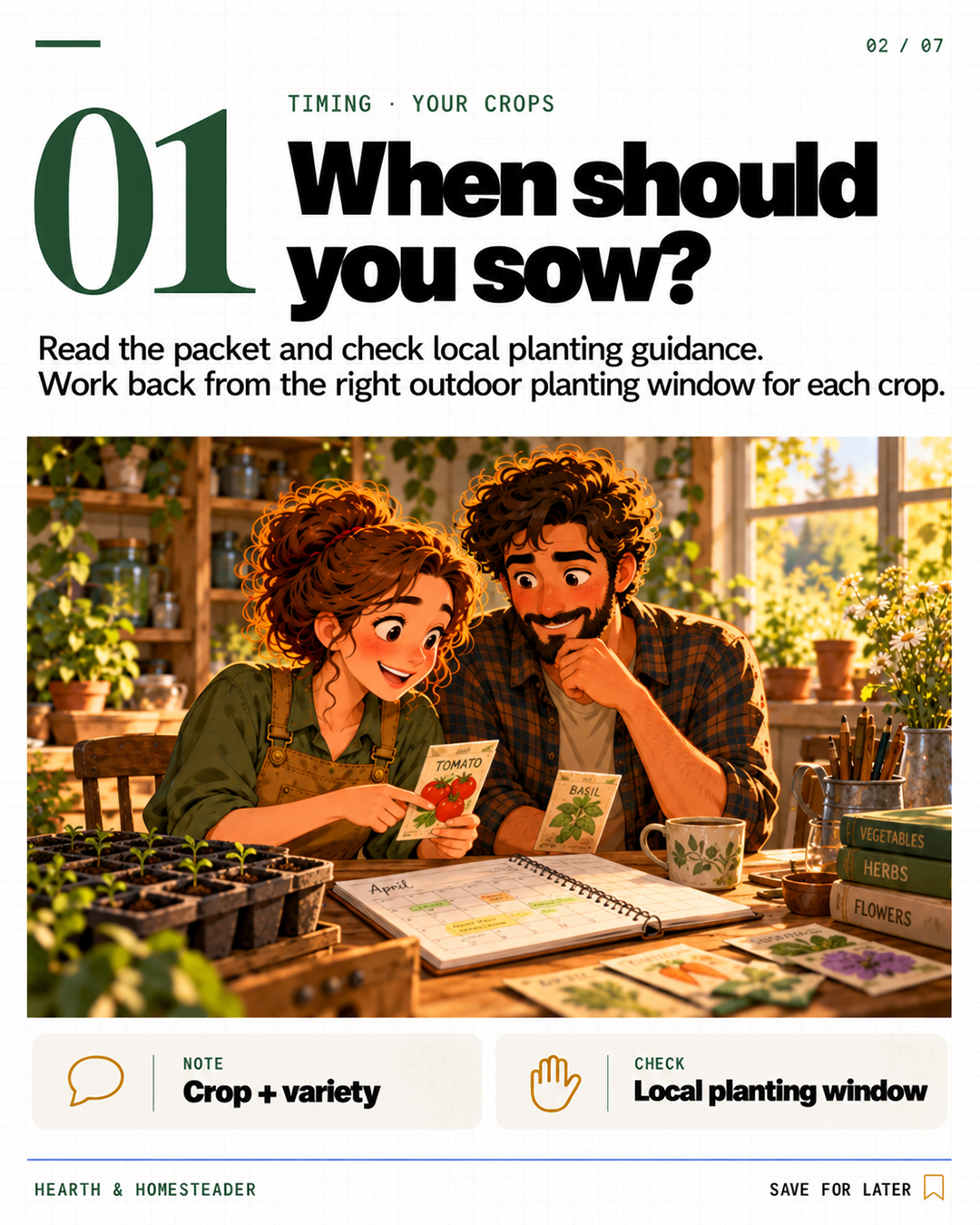 1. When should you sow?