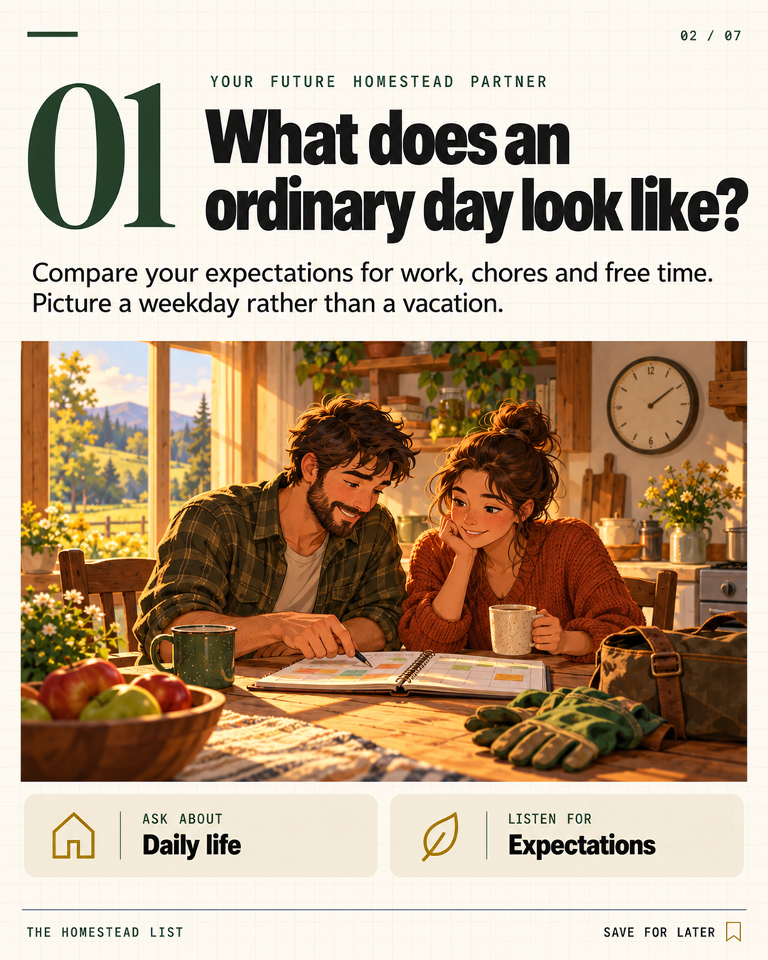 1. What does an ordinary day look like?