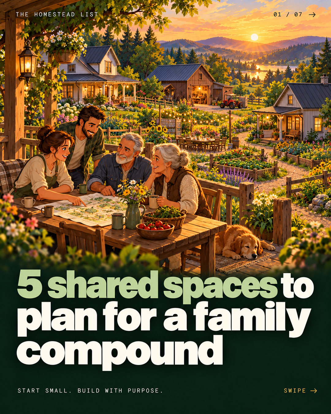 5 Shared Spaces to Plan for a Family Compound
