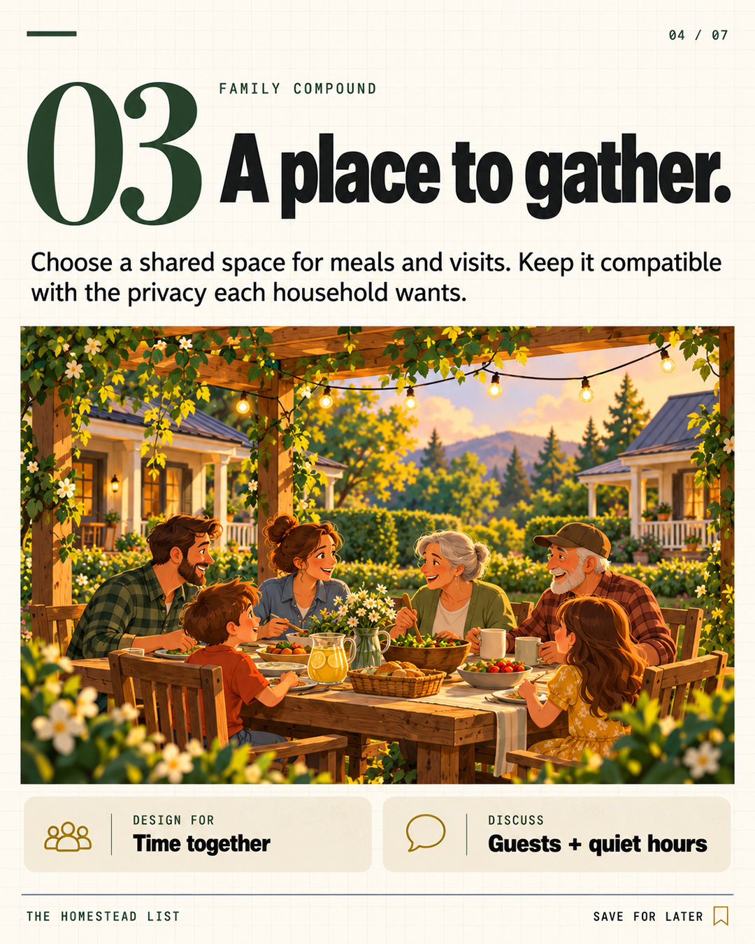 3. A place to gather.