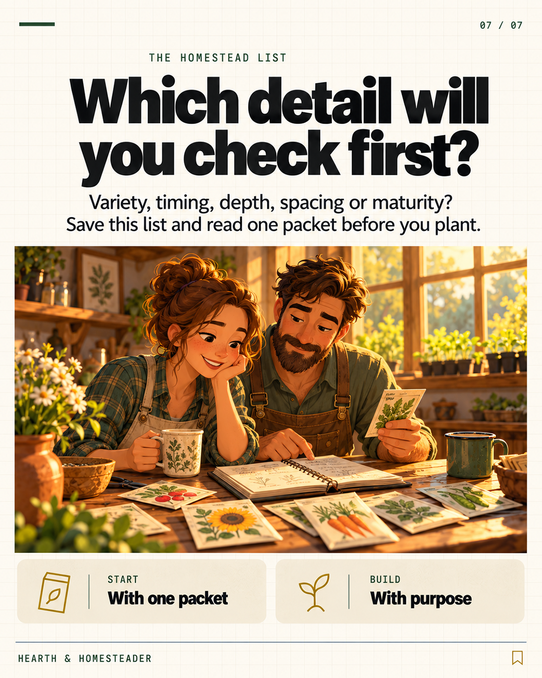 5 Things Your Seed Packet Can Tell You — closing question