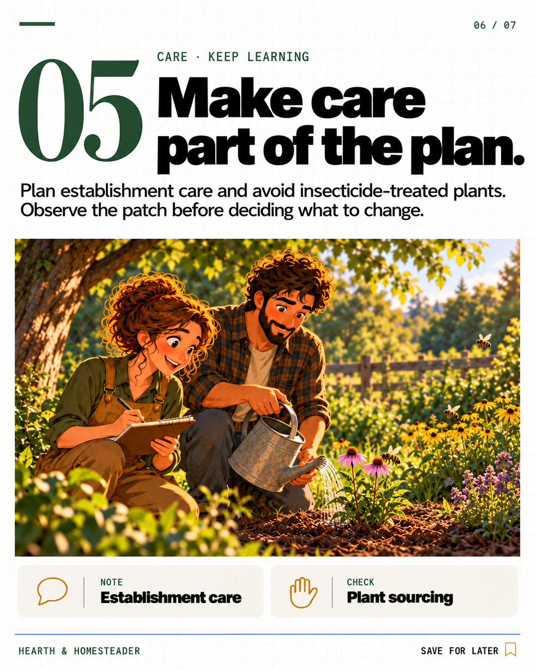 5. Make care part of the plan.