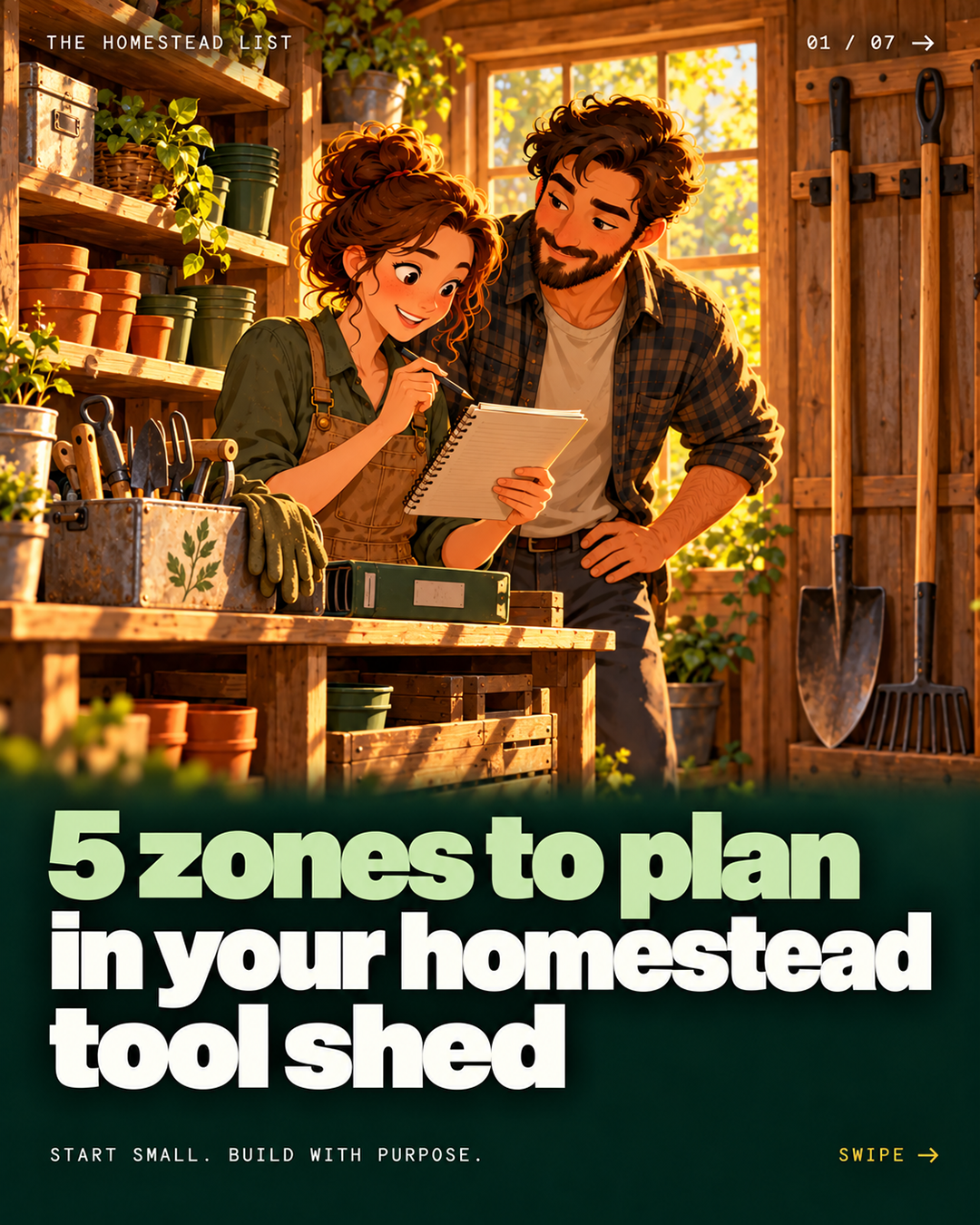 5 Zones to Plan in Your Homestead Tool Shed