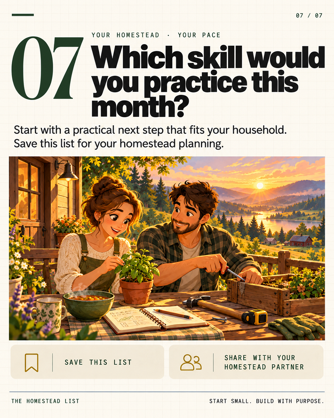 Which skill would you practice this month?